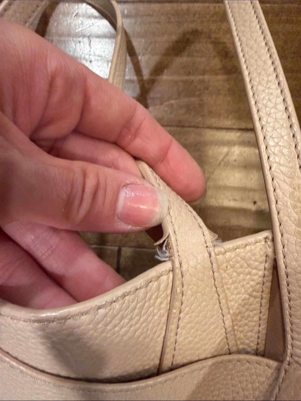 Tory Burch Blush Leather Tote with Gold Logo